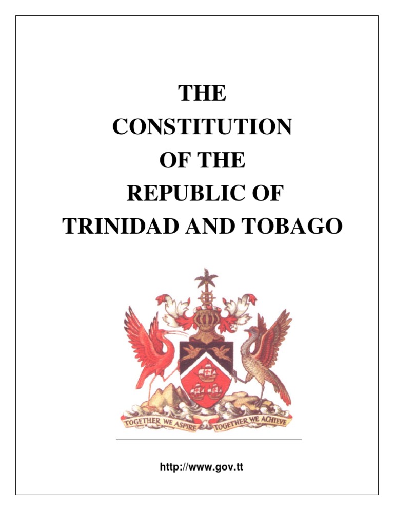 Constitution of Trinidad & Tobago | PDF | Oath Of Office | Citizenship