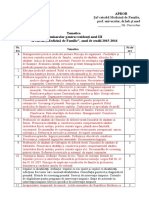 Tematica Seminarelor Rez Anul III 2015-2016