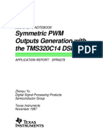 Symmetric PWM Outputs Generation With The TMS320C14 DSP