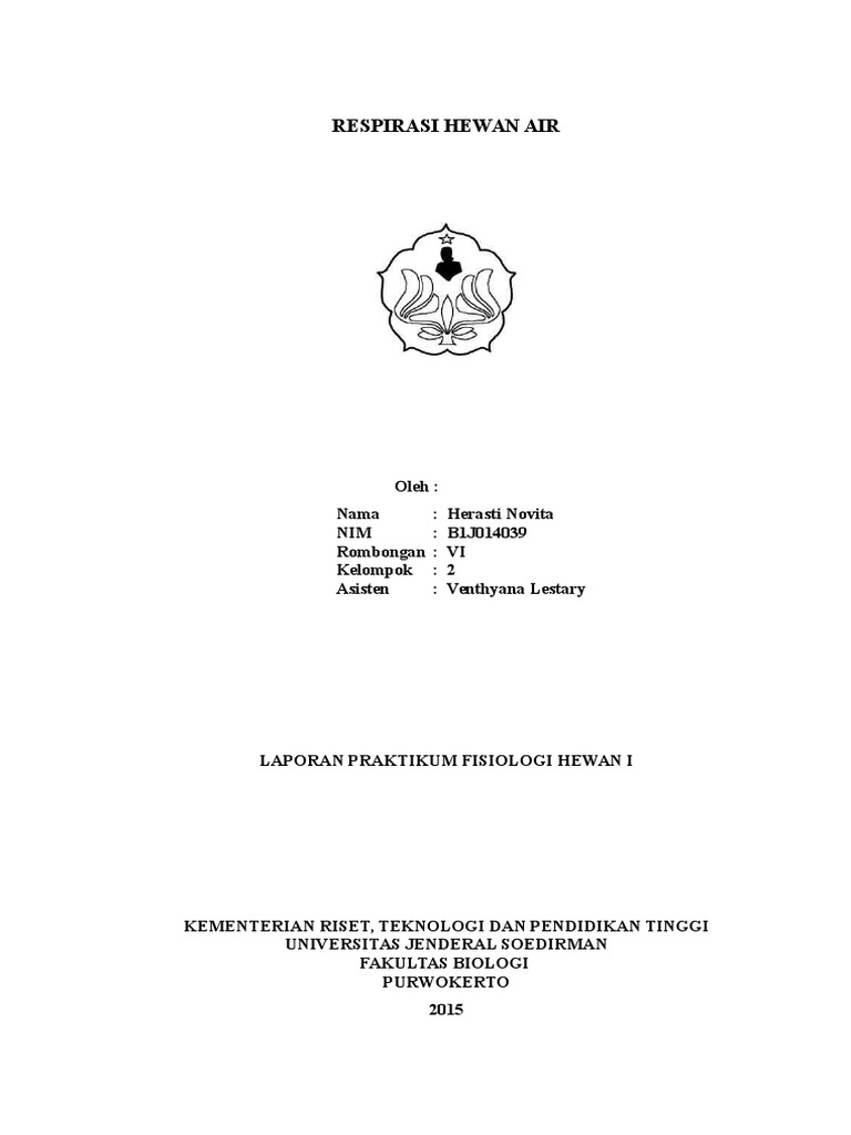 Laporan Respirasi Hewan Air Hera Laporan Respirasi Hewan Air Hera