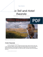 Left To Tell and Hotel Rwanda