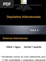 AULA 8 - Depósitos Hidrotermais