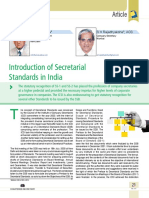 02 Introduction of Secretarial Standards in India