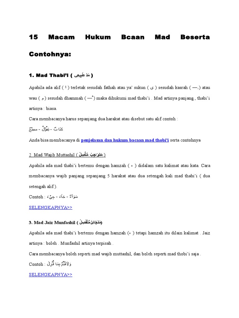 Bacaan Mad Mad