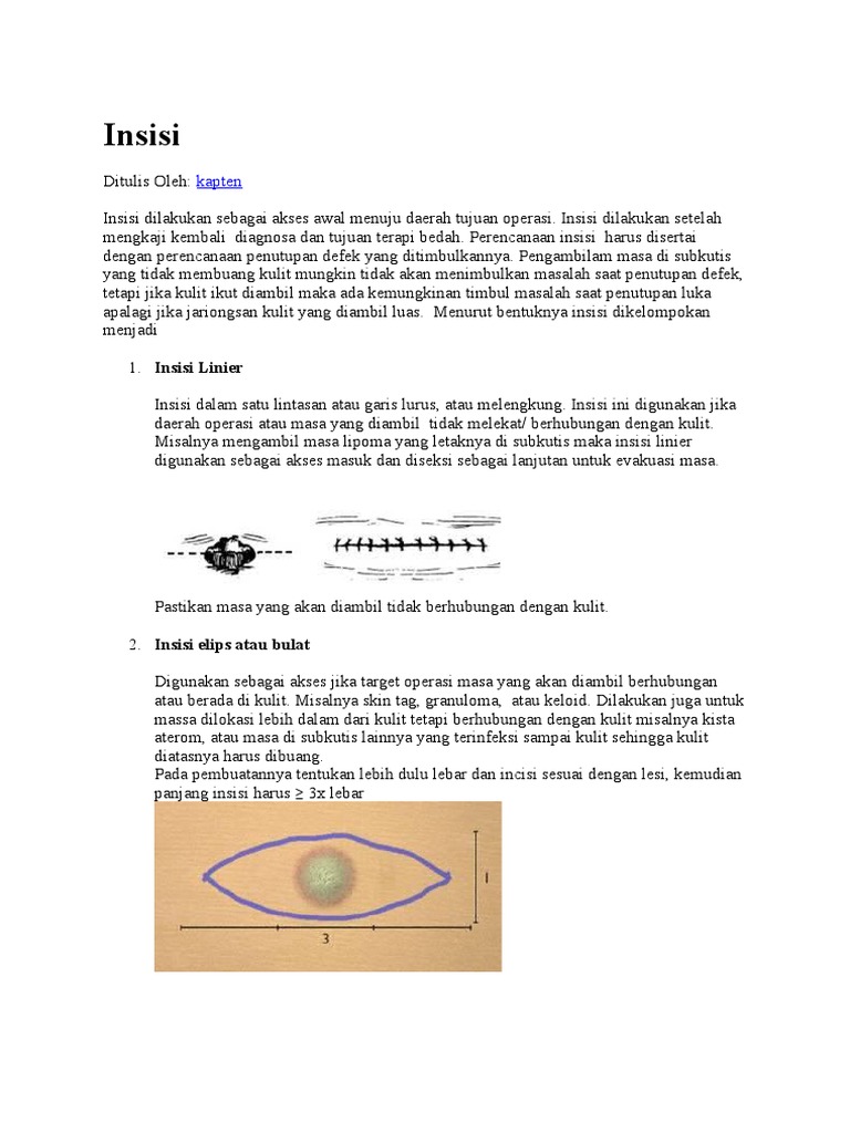 Jenis-Jenis Insisi dalam Bedah | PDF | Kajian Bahasa Asing | Sains ...
