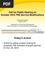 2016 TRE Service Changes