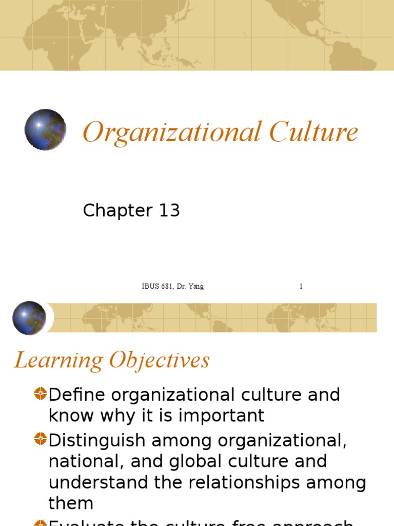 Understanding Organizational Culture | PDF | Organizational Culture ...