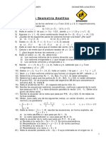 9. Boletín de Geometría Analítica