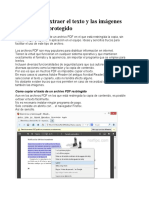 Trucos Para Extraer El Texto y Las Imágenes de Un PDF Protegido