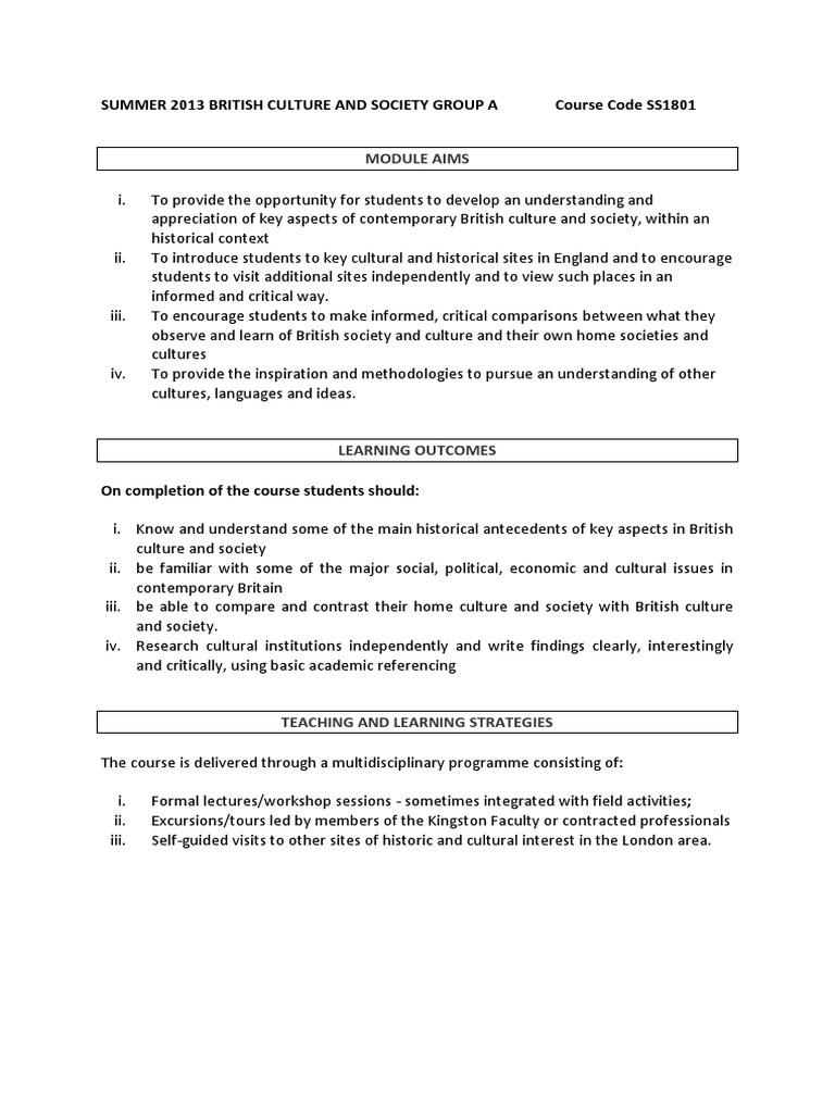 Understanding British Culture and History | PDF | United Kingdom | Essays