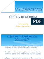 SO Gestion de Memoria