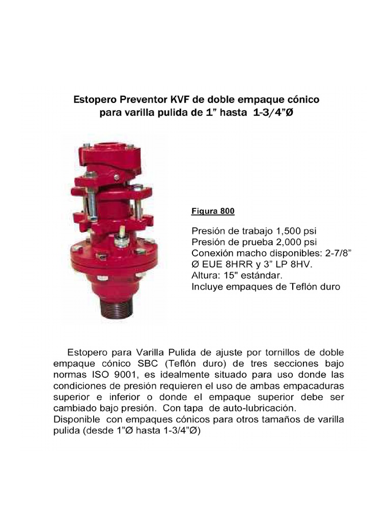 Estopero Preventor