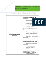 Cuadro de Criterios Ergonomia