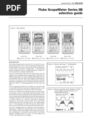 Fluke 99b Scopemeter Manual