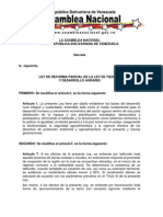 Ley de Reforma Parcial de La Ley de Tierras