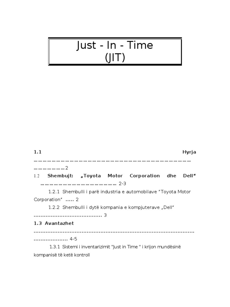 JIT | PDF