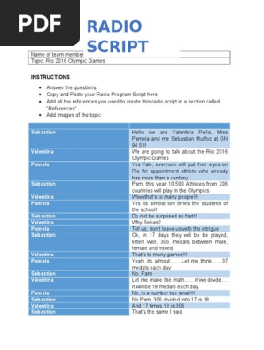 radio script