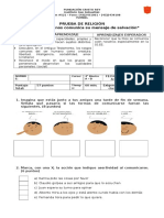 PRUEBA DE RELIGIÓN 4° Básico