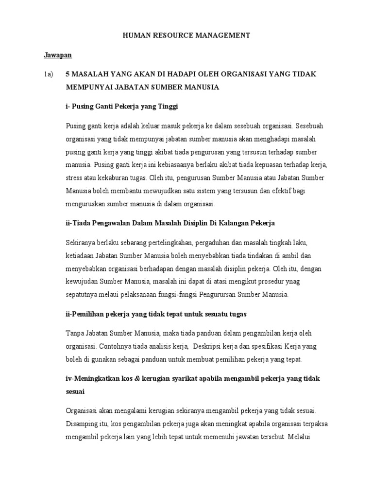 Human Resource Management