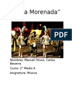 Informe Baile Morenada