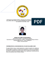 Propuesta de Trabajo para El Proceso de Acreditacion Del Colegio Guillermo Carey)