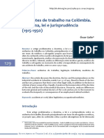 Acidentes de Trabalho Na Colômbia. Doutrina, Lei e Jurisprudência (1915-1950)