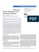 Intraosseous Anesthesia As A Primary Technique in Dentistry