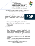 Acta de Elección Del Rep. Egresados