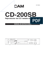 Manual Tascam CD200SB PDF