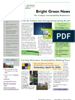 Bright Green Newsletter, March 2010 UC Berkeley Office of Sustainability