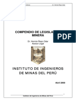 CompendiodeLegislacionMinera Abril 2008