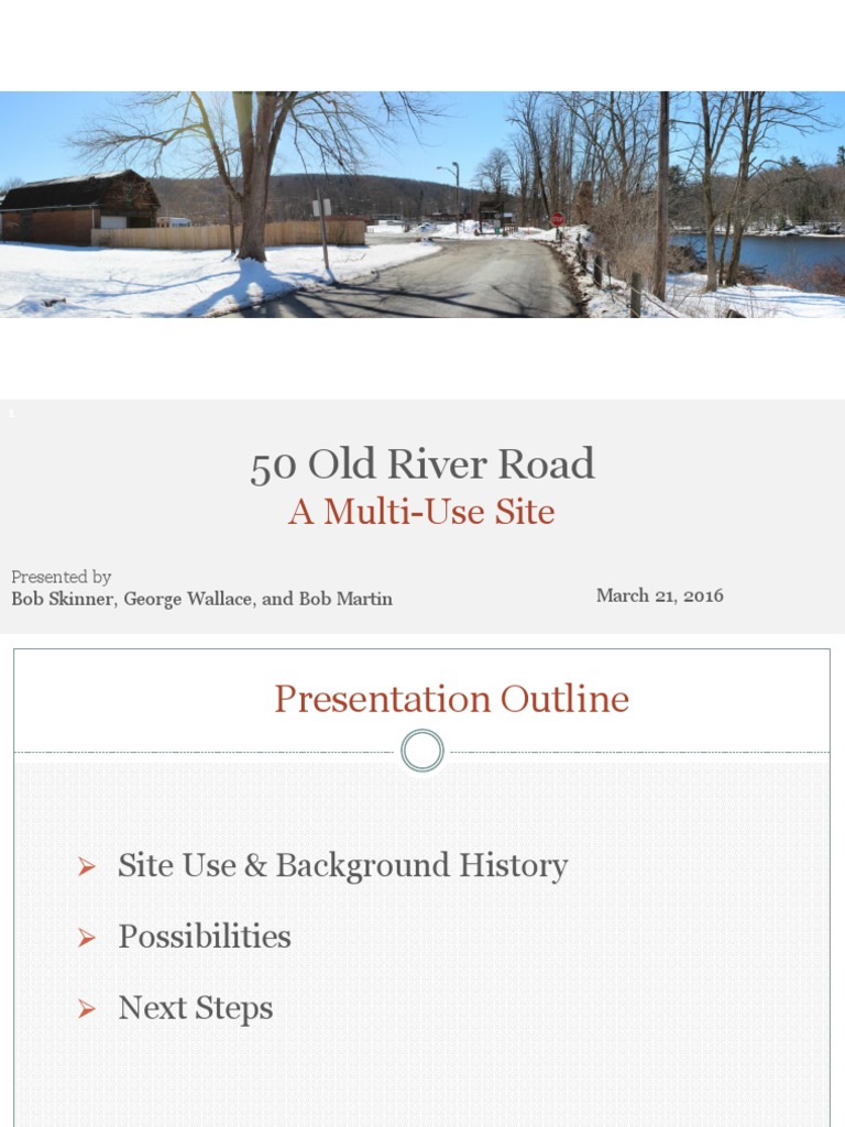 Future Plans for 50 Old River Road | PDF