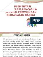 Implementasi Demokrasi Pancasila Sebagai Perwujudan Kedaulatan Rakyat