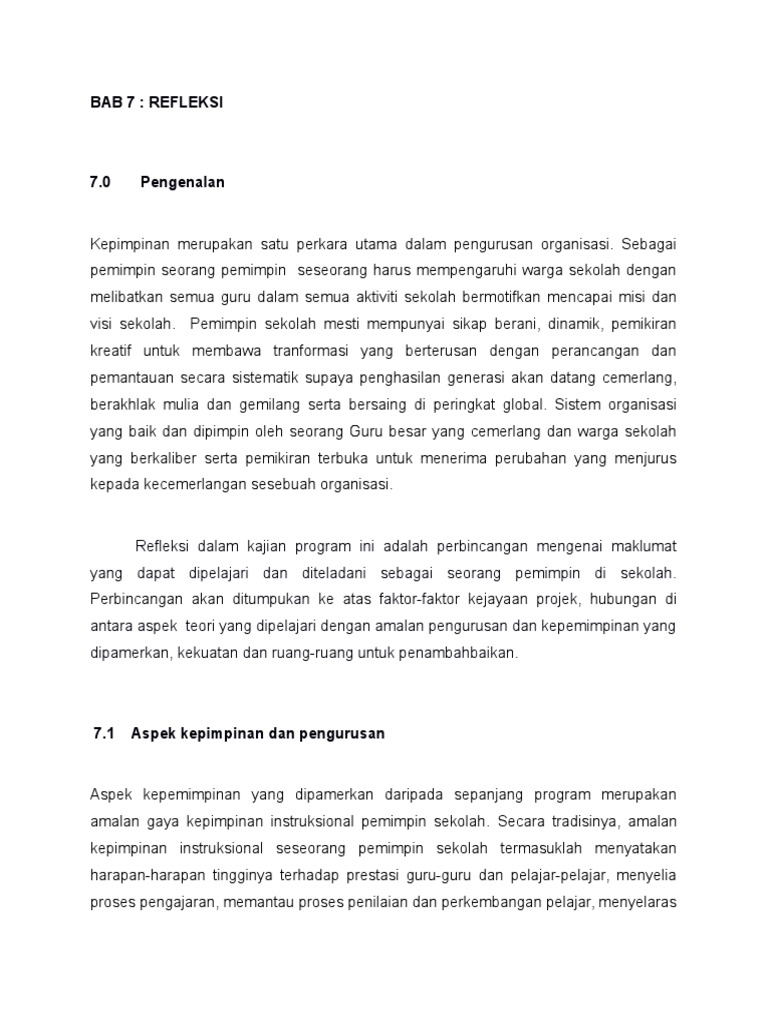 BAB 7 Refleksi  PDF