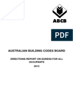 ABCB Directions Report on Egress for All Occupants 2013 PDF