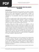 PESO ESPECÍFICO SECO MÁXIMO PROCTOR (AASHTO ESTANDAR)