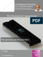 M.Sc. Electronics and Communications Microprocessors and Microcontrollers Guide