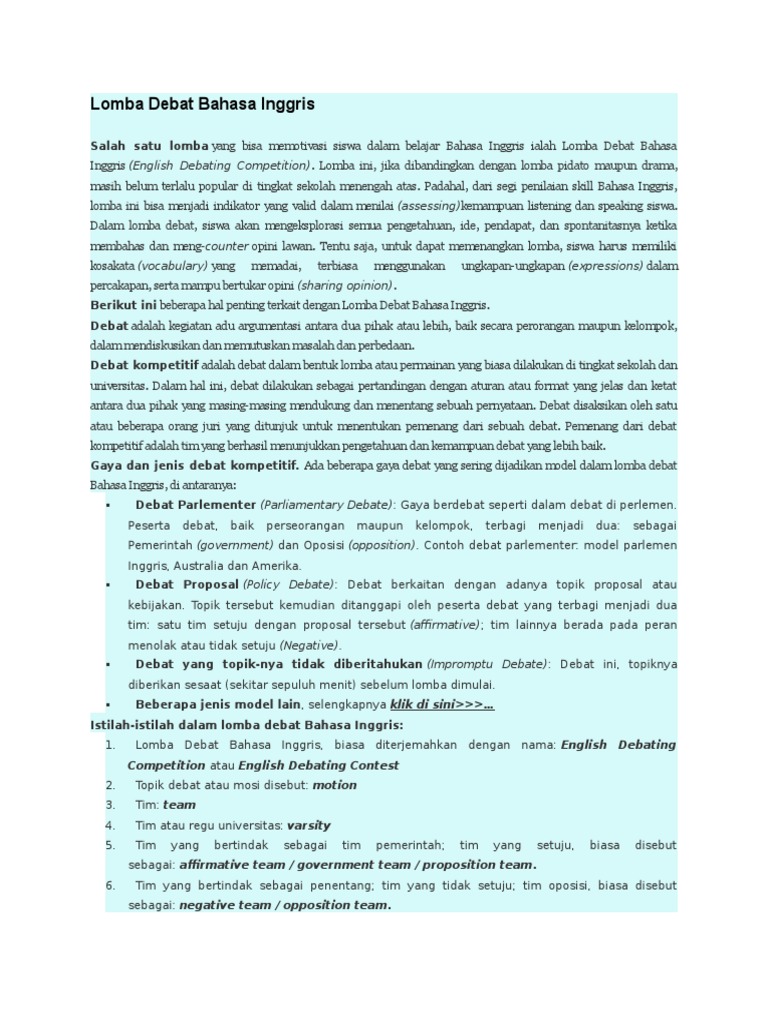 72 Contoh Undangan Lomba Pidato Bahasa Inggris Gratis