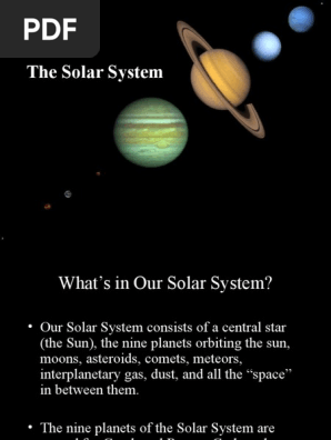 Gordon Solar Systemppt Solar System Saturn