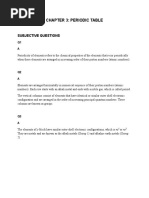 Chapter 3 Periodic Table Answer