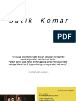 Sejarah Batik Komar / History of Batik Komar