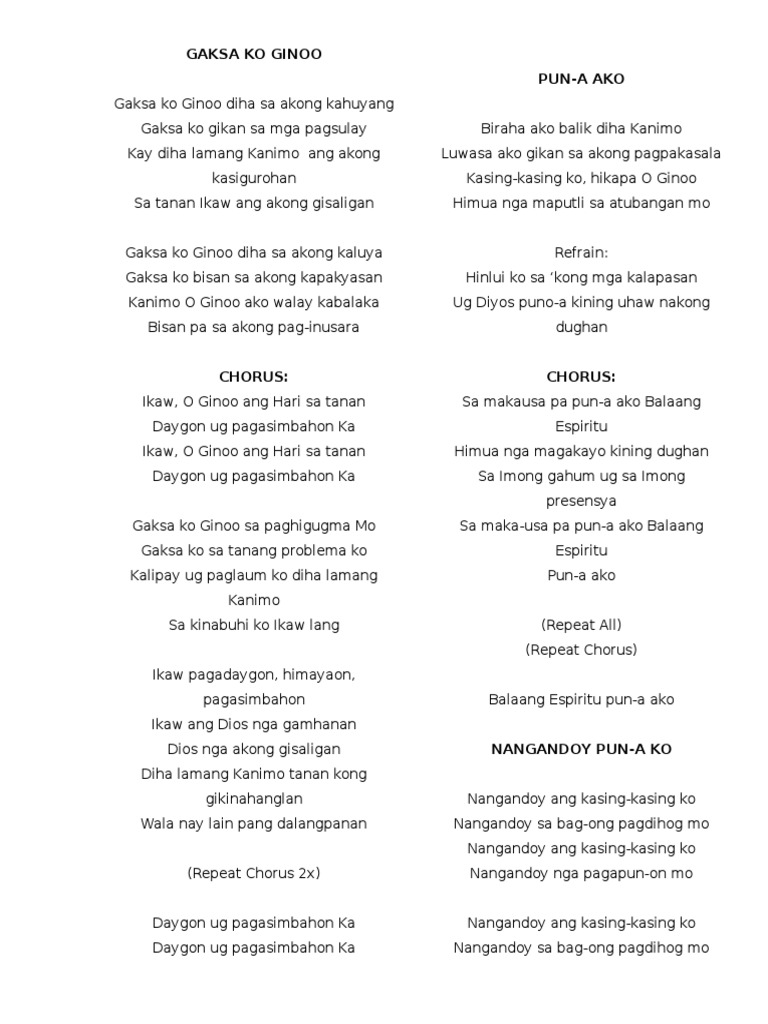 Cebuano Worship Songs