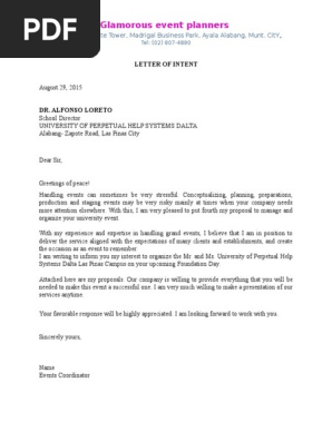 Event Proposal