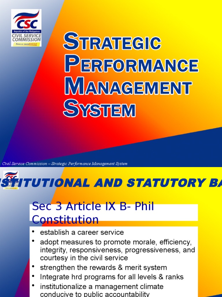 SPMS Presentation | Performance Management | Human ...