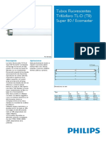 Datasheet TL-D Super 80 Fabricante Philips