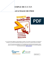 Chantiers Exemple CCTP Echafaudage Pieds PDF