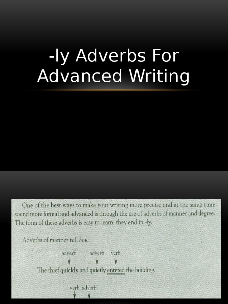 Advanced Writing: -ly Adverbs | PDF