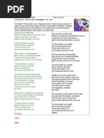 Letras de Musicas Com Traducao Em Espanhol