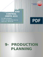 Chapter 9 - Production Planning 