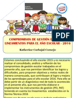 Compromiso de gestion escolar y norma tecnica 2016  